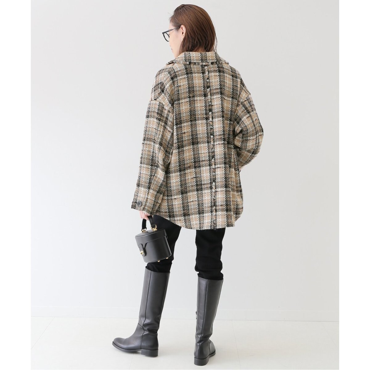 COMATEX チェックツイードブルゾン◇ | スローブ イエナ(SLOBE IENA