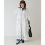 コットンチャーチスモックワンピース◇ | スローブ イエナ(SLOBE IENA 