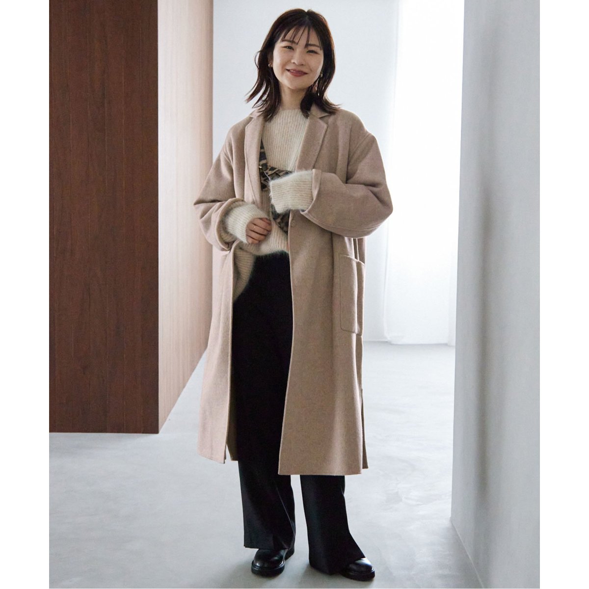 HAMILTONダブルフェイスウールチェスターコート | スローブ イエナ