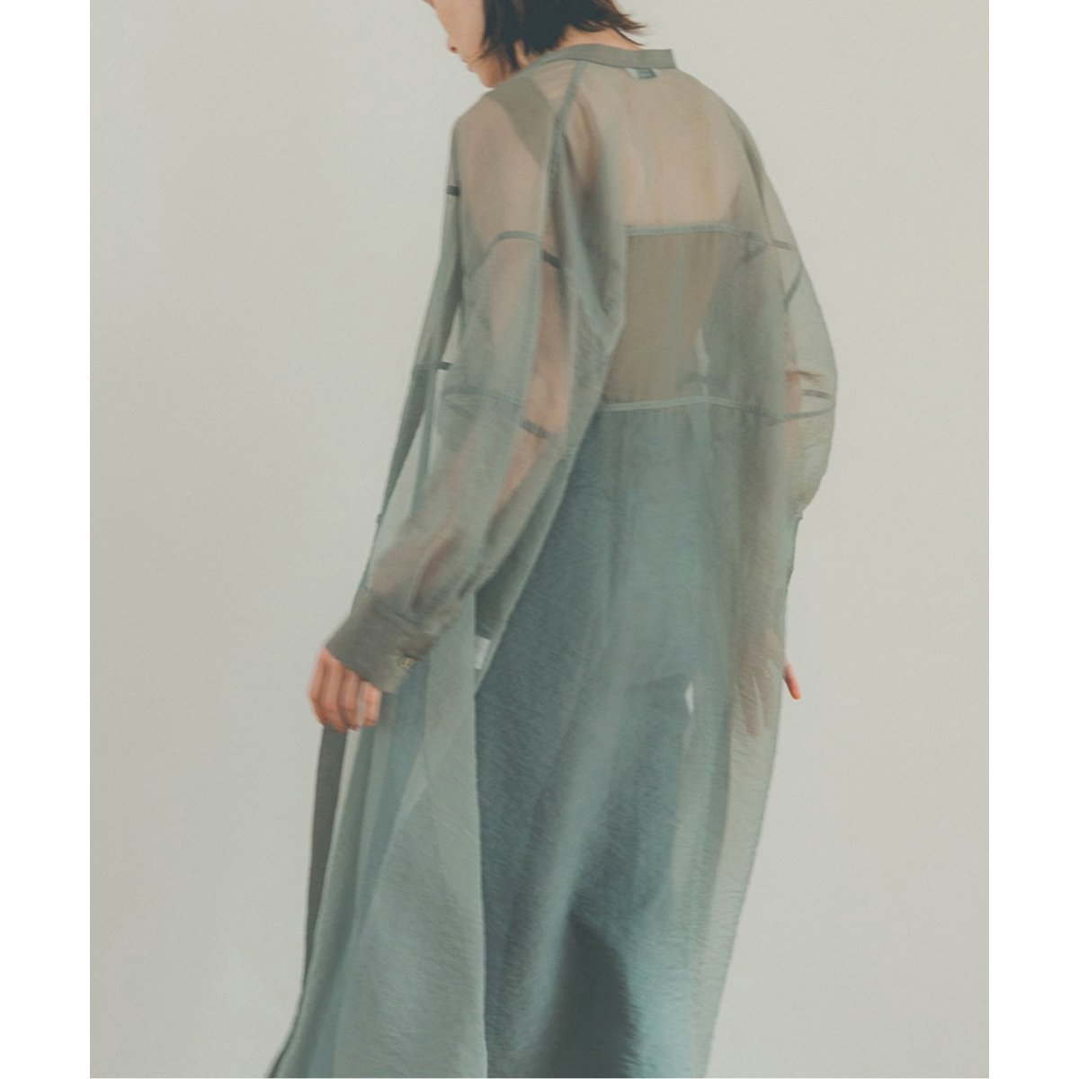 クラネ SWITCH DESIGN LONG SHEER SHIRTワンピース - ロングワンピース