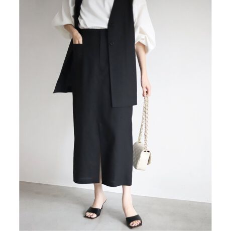 追加》リネンタイトスカート◇ | スローブ イエナ(SLOBE IENA  