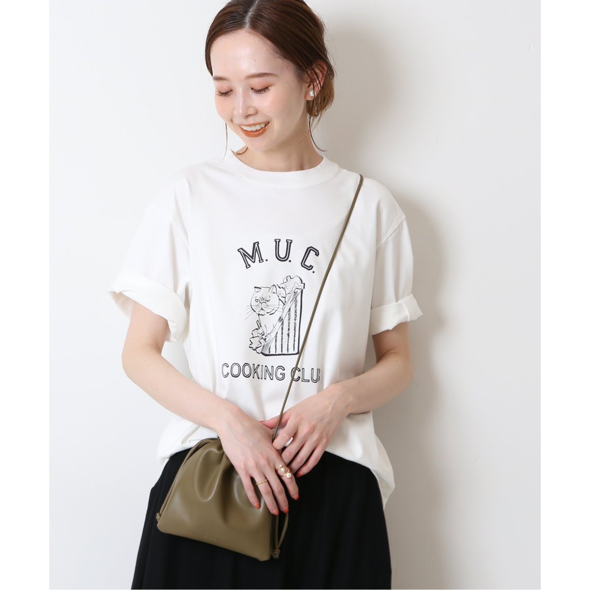 【MUCCI/ムッチ】SLOBE別注 Cat Tシャツ　ホワイト SLOBE IENA - 【MUCCI/ムッチ】SLOBE別注 Cat Tシャツ ホワイトの通販