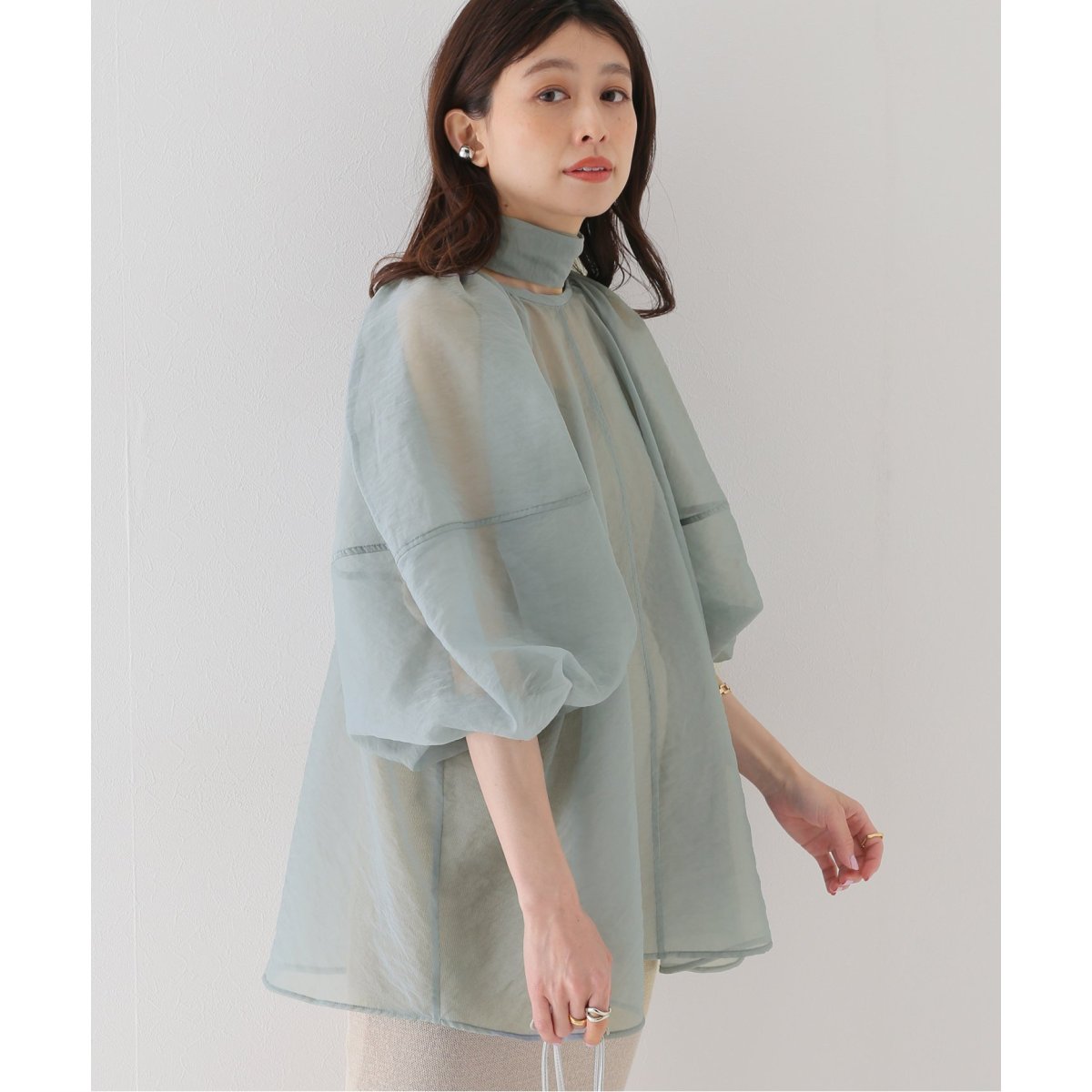 【新品未着用品】clane ballon sheer puff CLANE - バルーンシアーパフトップス - BALLOON SHEER PUFF TOPS