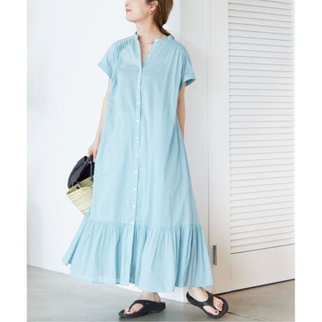 追加》コットンボイルティアードワンピース | スローブ イエナ(SLOBE  