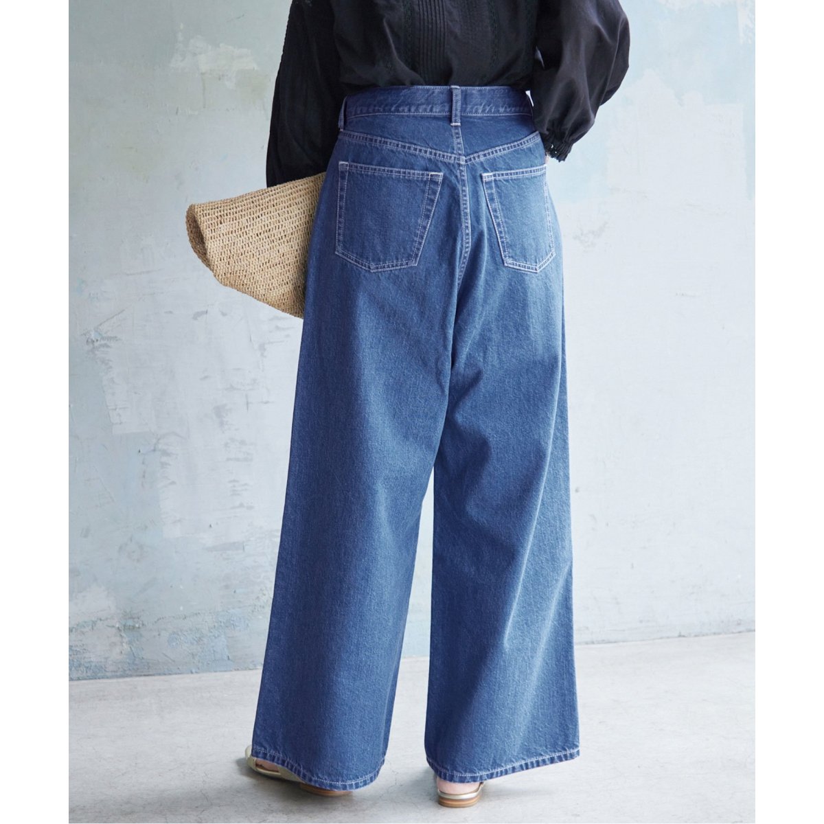 SLOBE IENA（スローブイエナ）の「LE DENIMワイドフレアタック
