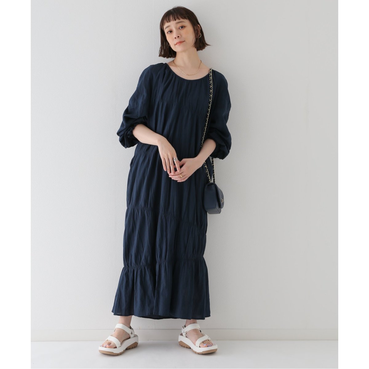 NORMMENT/ノーメント】cotton pico stripe l/s dressワンピース | スローブ イエナ(SLOBE IENA) |  マルイウェブチャネル