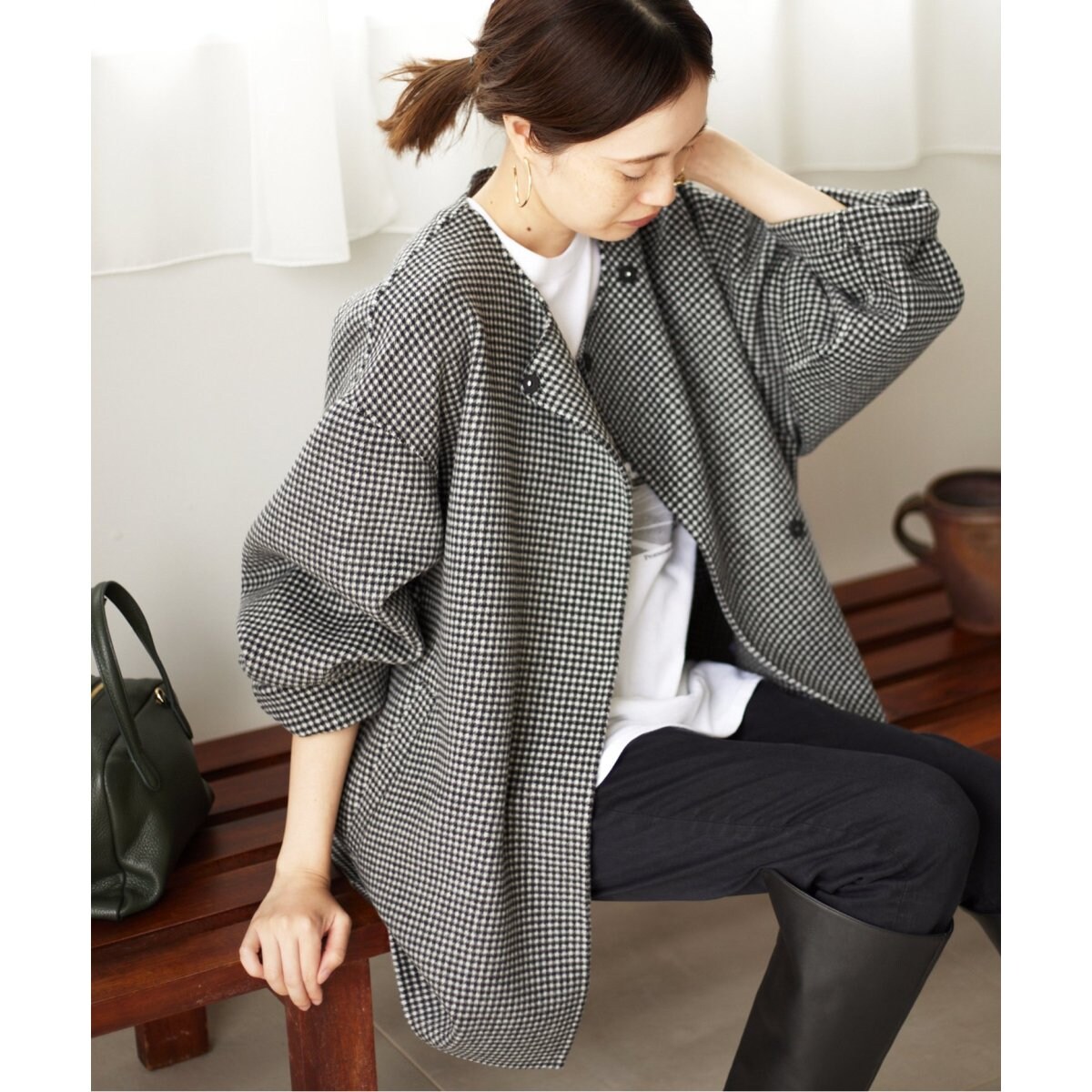 HAMILTONダブルフェイスウールショートコート | スローブ イエナ(SLOBE