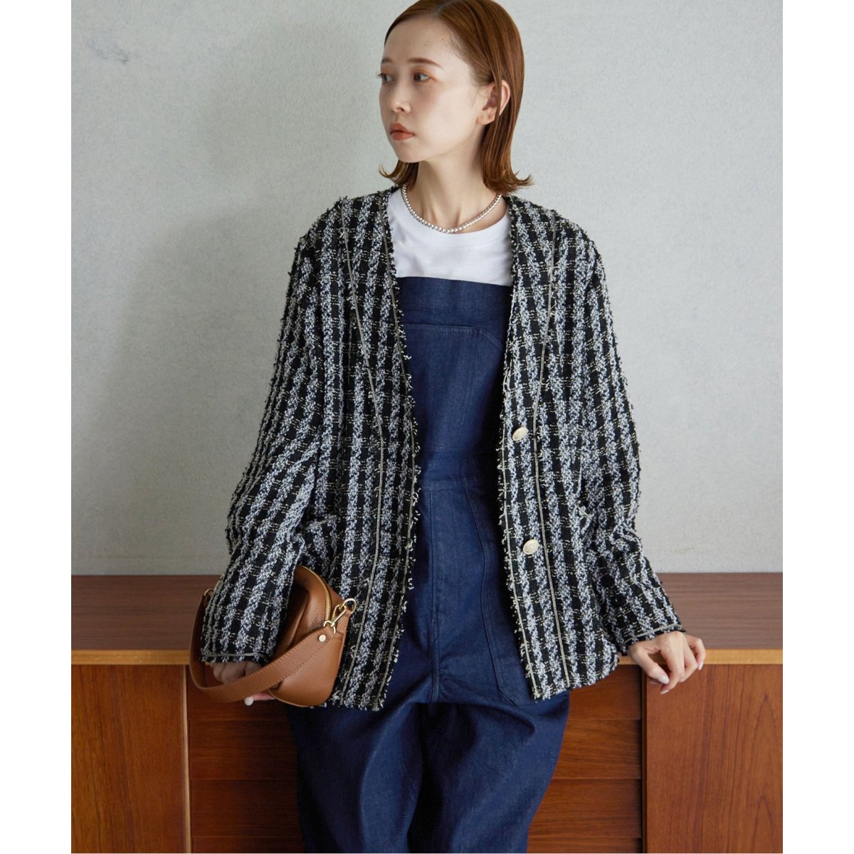 2022AW イエナ maisonブークレツイードジャケット 【公式通販】