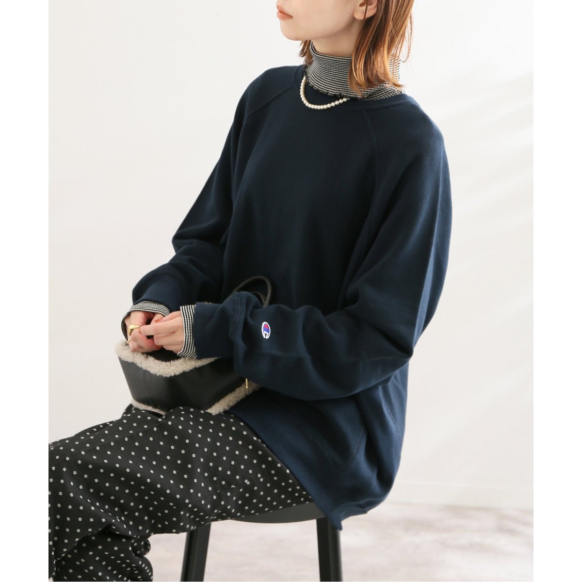 【Champion / チャンピオン】SLOBE別注ラグランビッグスウェット SLOBE IENA（スローブイエナ）の「【Champion / チャンピオン】SLOBE