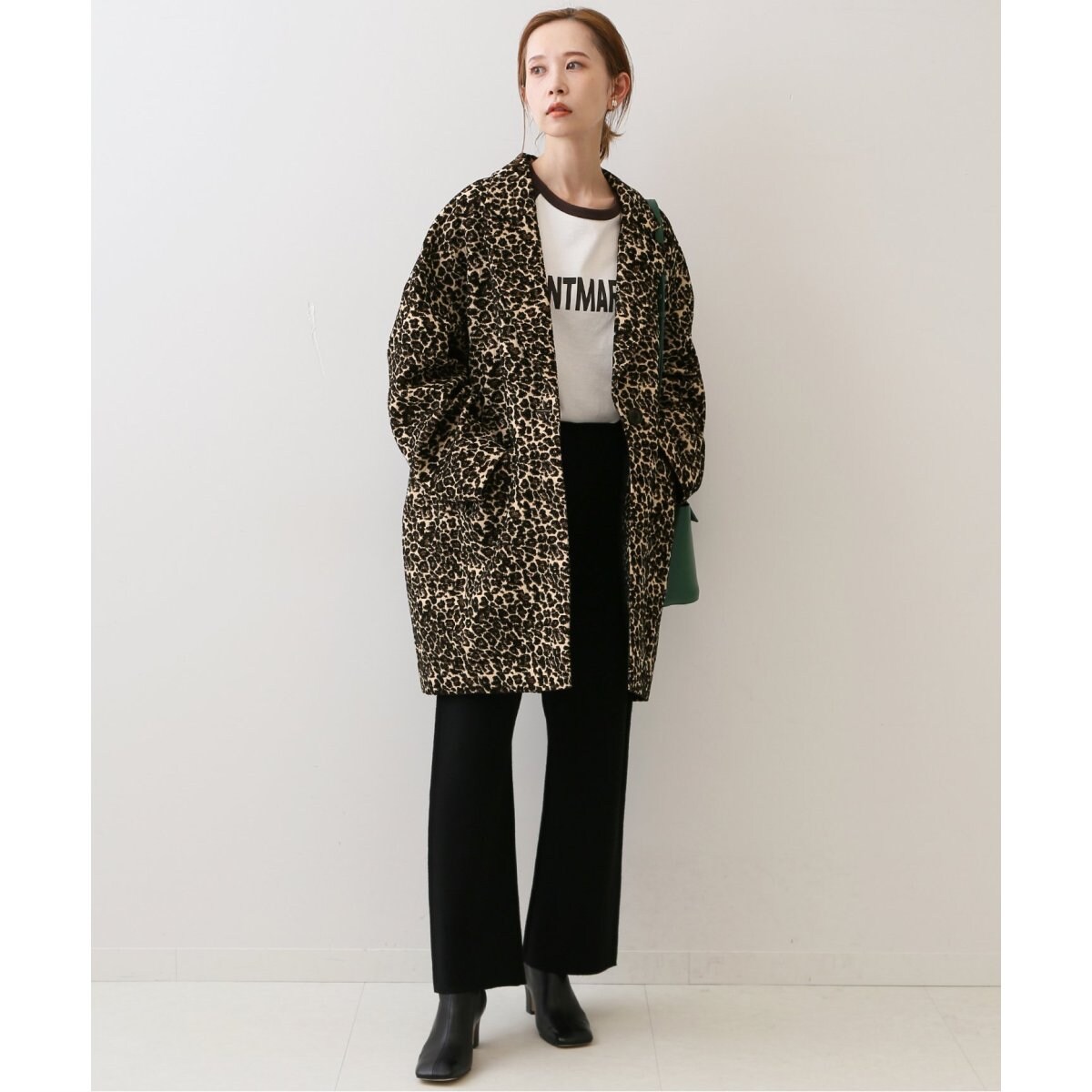 新品 スローブイエナ SLOBE IENAレオパードジャガードコクーンコート レオパードジャガードコクーンコート | スローブ イエナ(SLOBE IENA