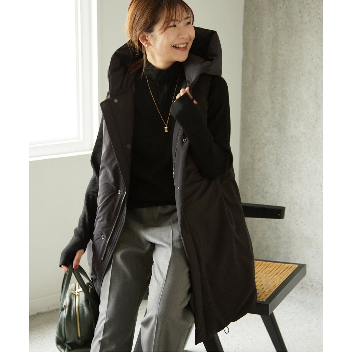 P/NPタフタノースリダウンミドル | スローブ イエナ(SLOBE IENA