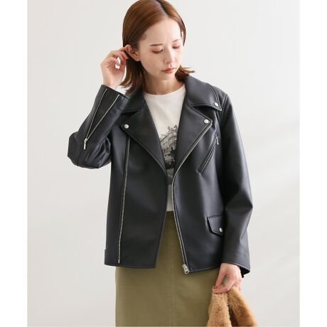 FAUXレザーWライダース | スローブ イエナ(SLOBE IENA) | マルイウェブ  