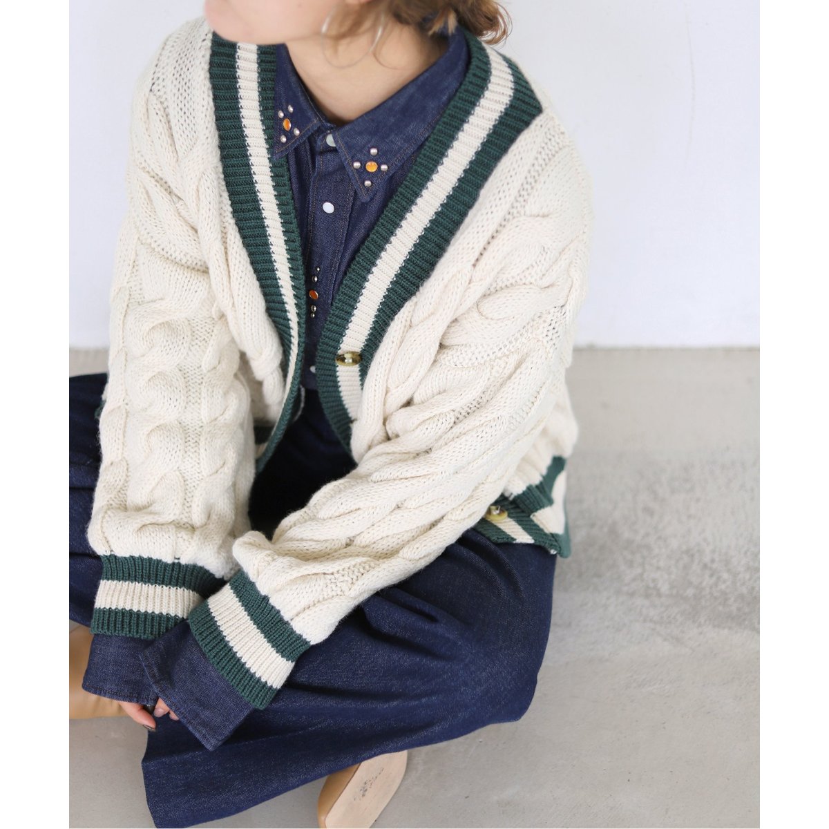 Oldderby Knitwear/オールドダービーニットウェア】チルデン