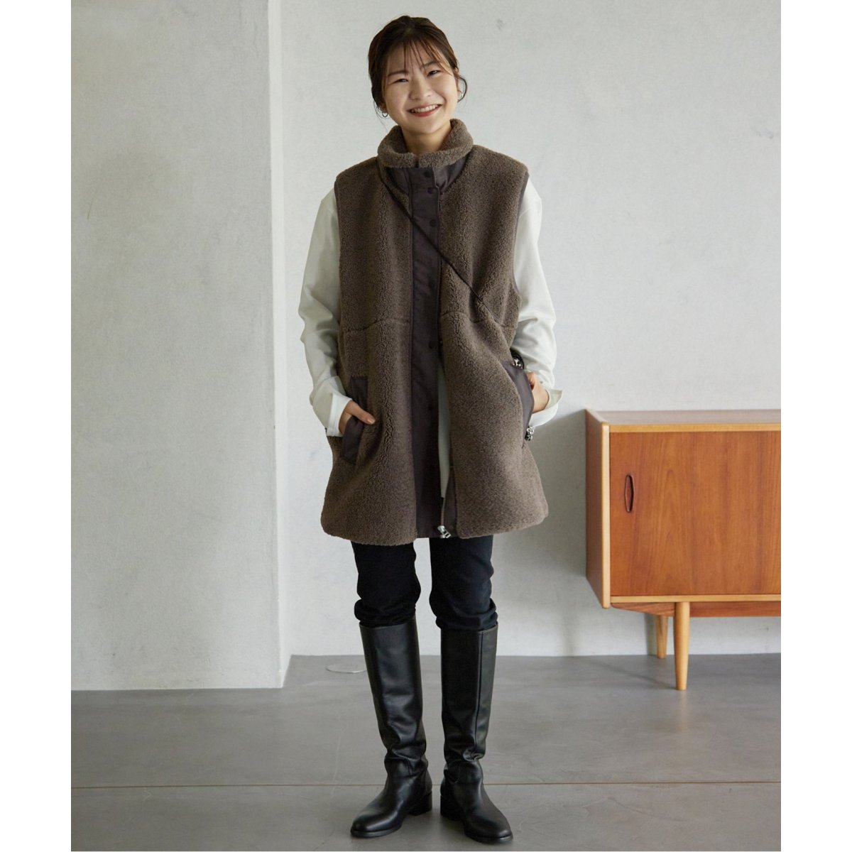 【美品】SLOBE  IENA  ECOPEL ボアベスト ECOPELボアベスト | スローブ イエナ(SLOBE IENA) | マルイ