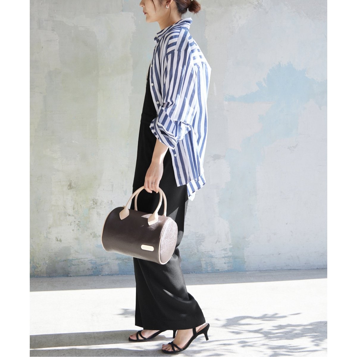 スローブイエナ PEシャークバッククロスサロペット ベージュ　美品 スローブイエナ PEシャークバッククロスサロペット ベージュ 美