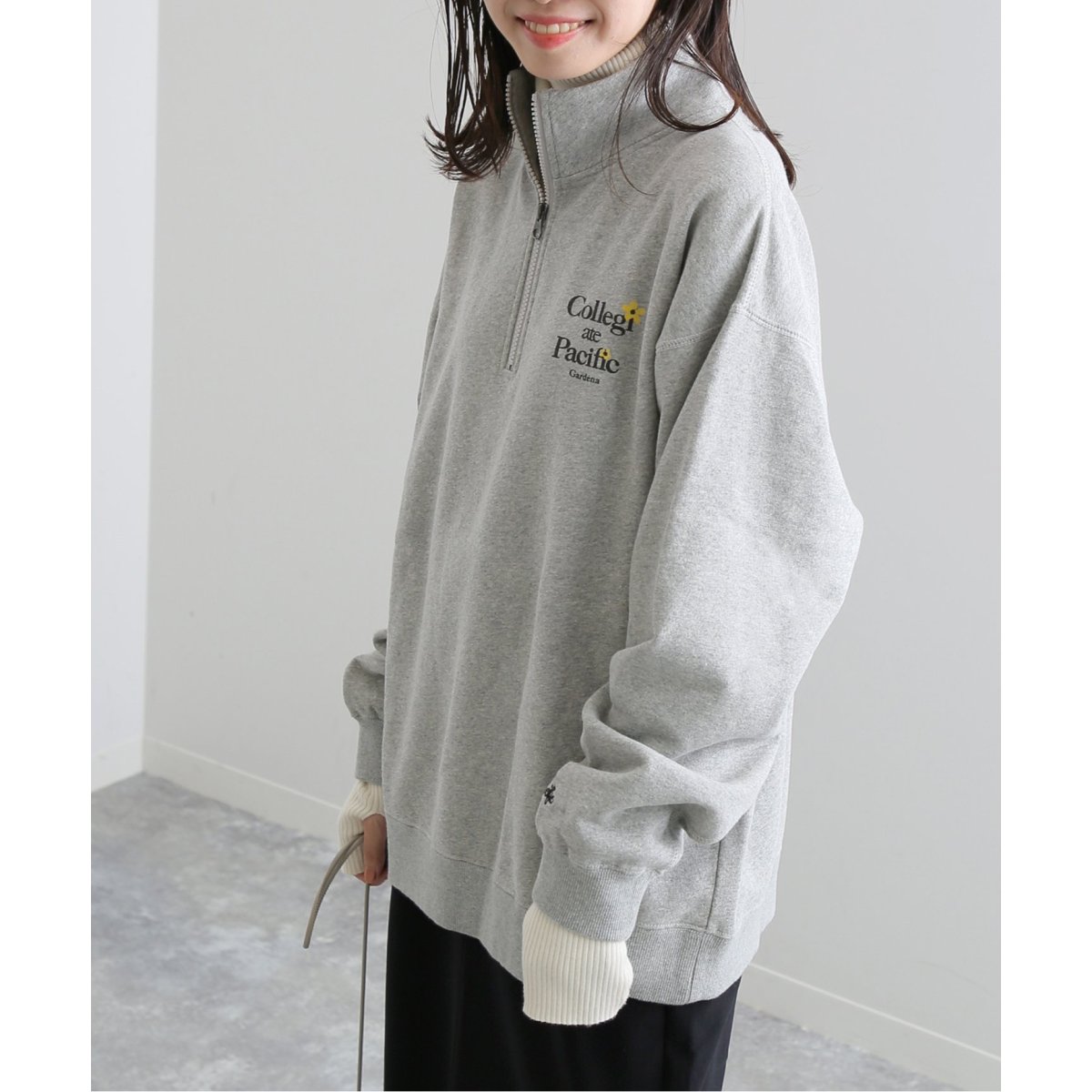 Collegiate Pacific】ハーフジップスウェット | スローブ イエナ(SLOBE