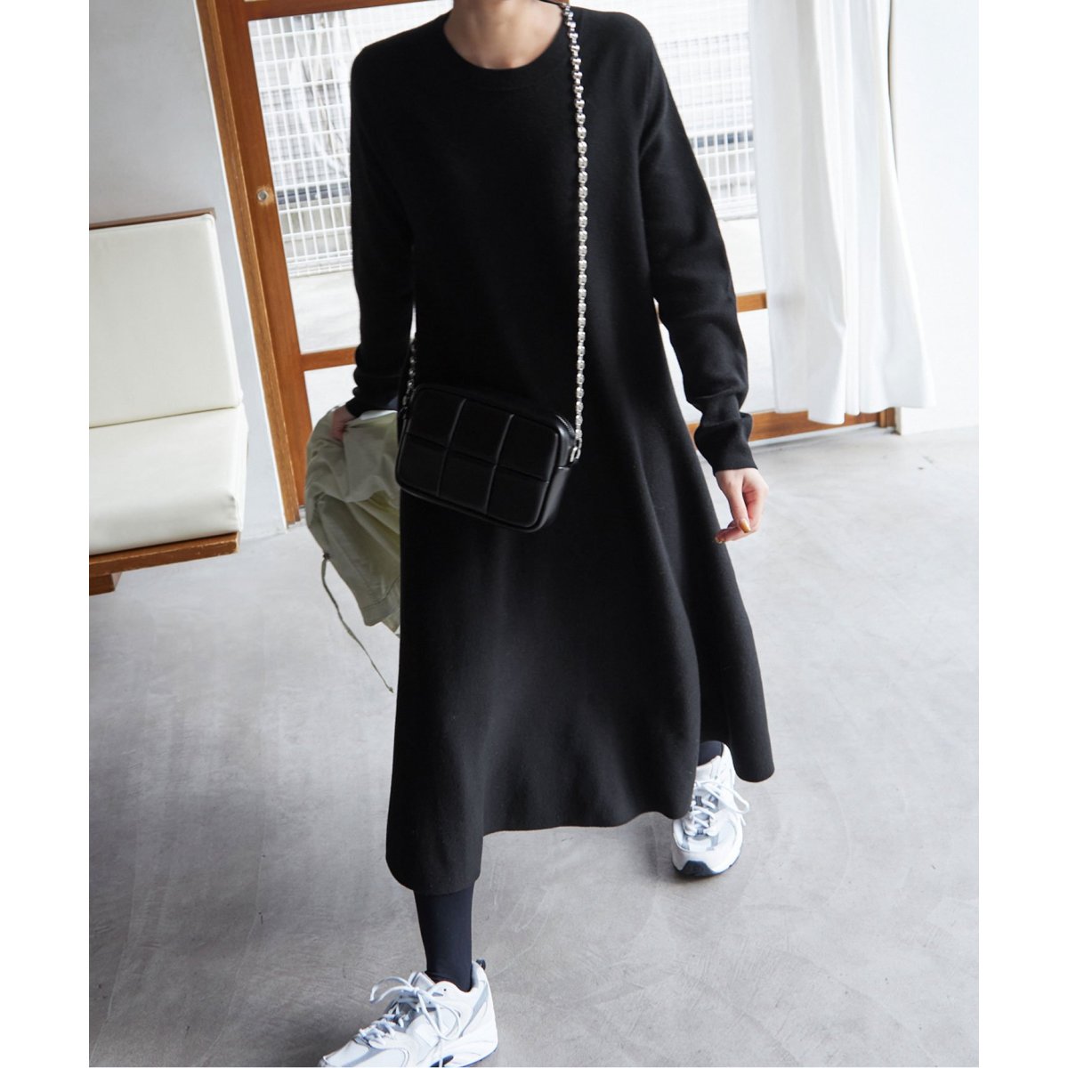 追加》ウォッシャブルフレアワンピース | スローブ イエナ(SLOBE IENA