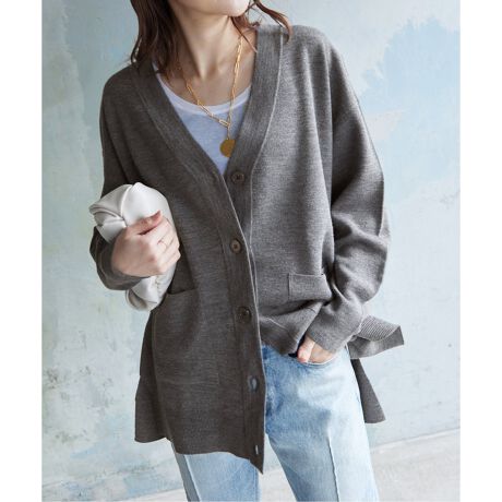 追加》ウォッシャブルミラノリブカーディガン | スローブ イエナ(SLOBE  