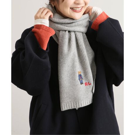 POLO RALPH LAUREN/ポロラルフローレン】 デニムベアマフラー 