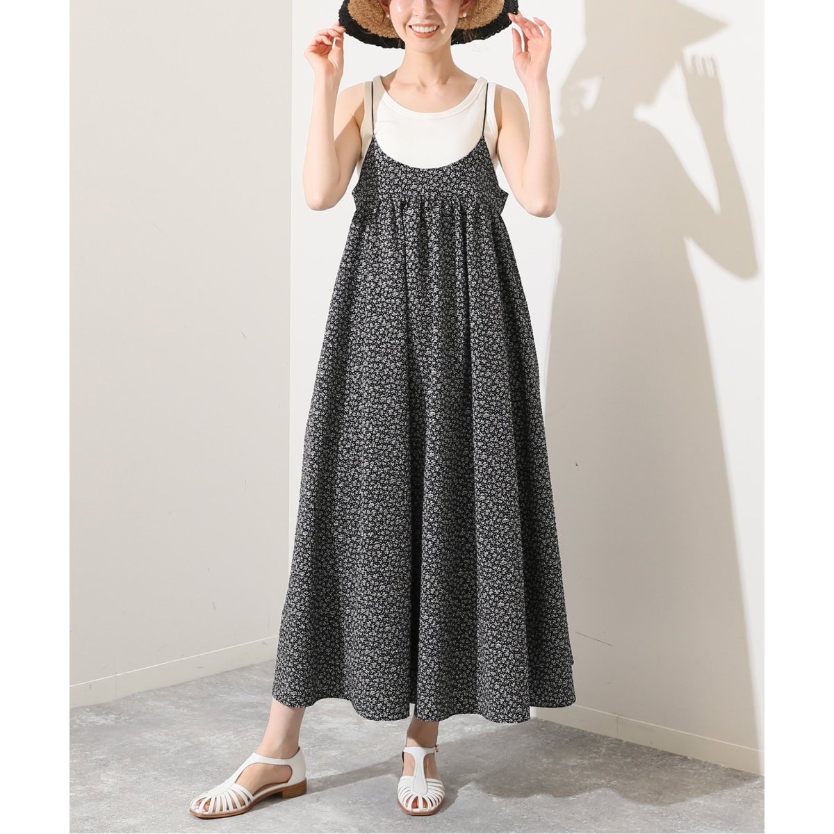 タフタプリントキャミワンピ | スローブ イエナ(SLOBE IENA) | マルイ