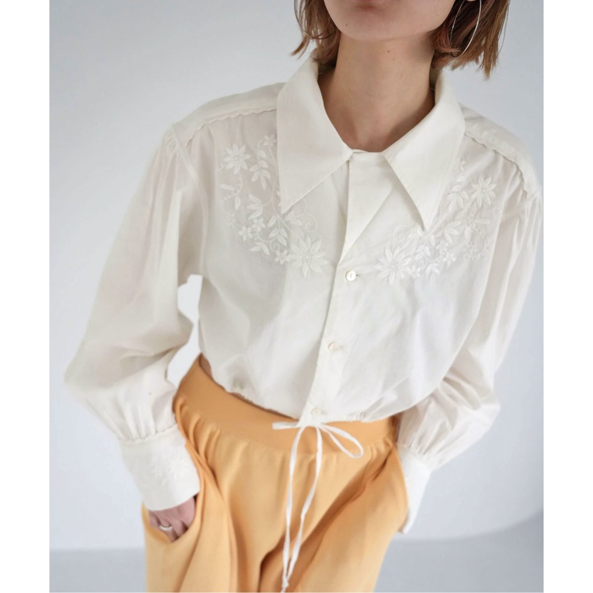 ユナイテッドトウキョウ タックスリットコンビブラウス UNITEDTOKYO