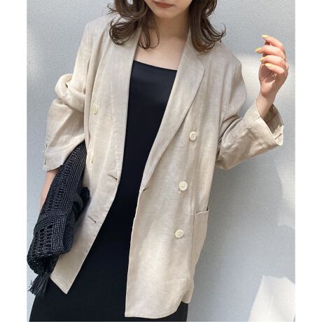 リネン混テーラードジャケット | スローブ イエナ(SLOBE IENA  