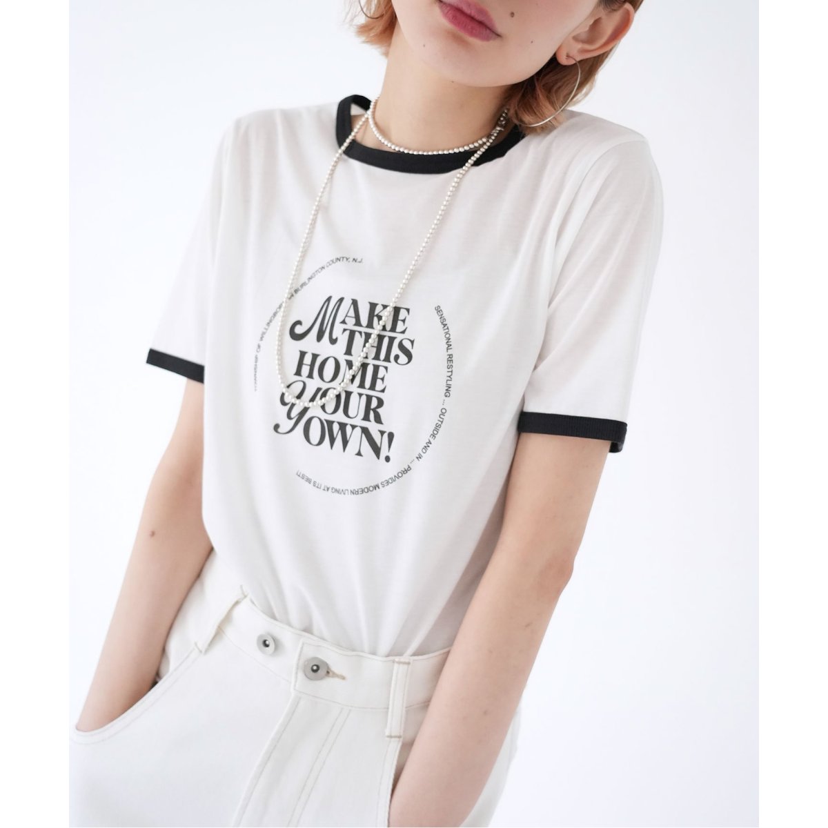 SLOBE citron. Sheer Ringer TEE | スローブ イエナ(SLOBE IENA