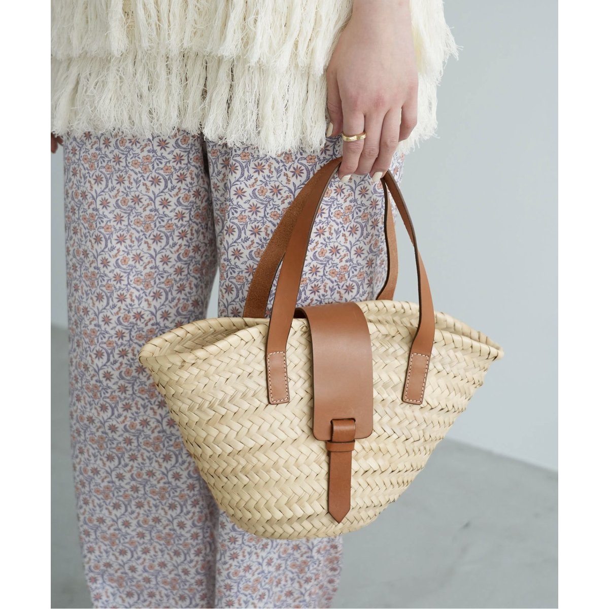 ●新品●SLOBE IENA Caterina Bertiniかごバッグ かごバッグ ブランド Caterina Bertini カテリーナ ベルティーニ