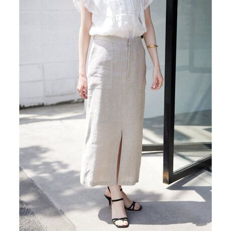 リネン混タイトスカート | スローブ イエナ(SLOBE IENA) | マルイ  