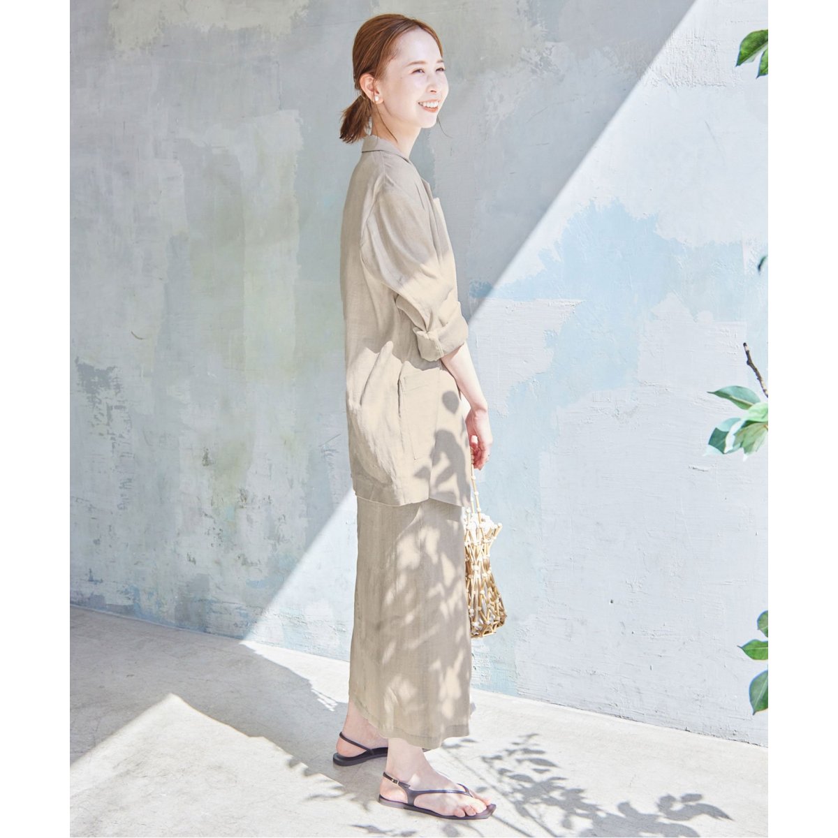 リネン混タイトスカート | スローブ イエナ(SLOBE IENA) | マルイ