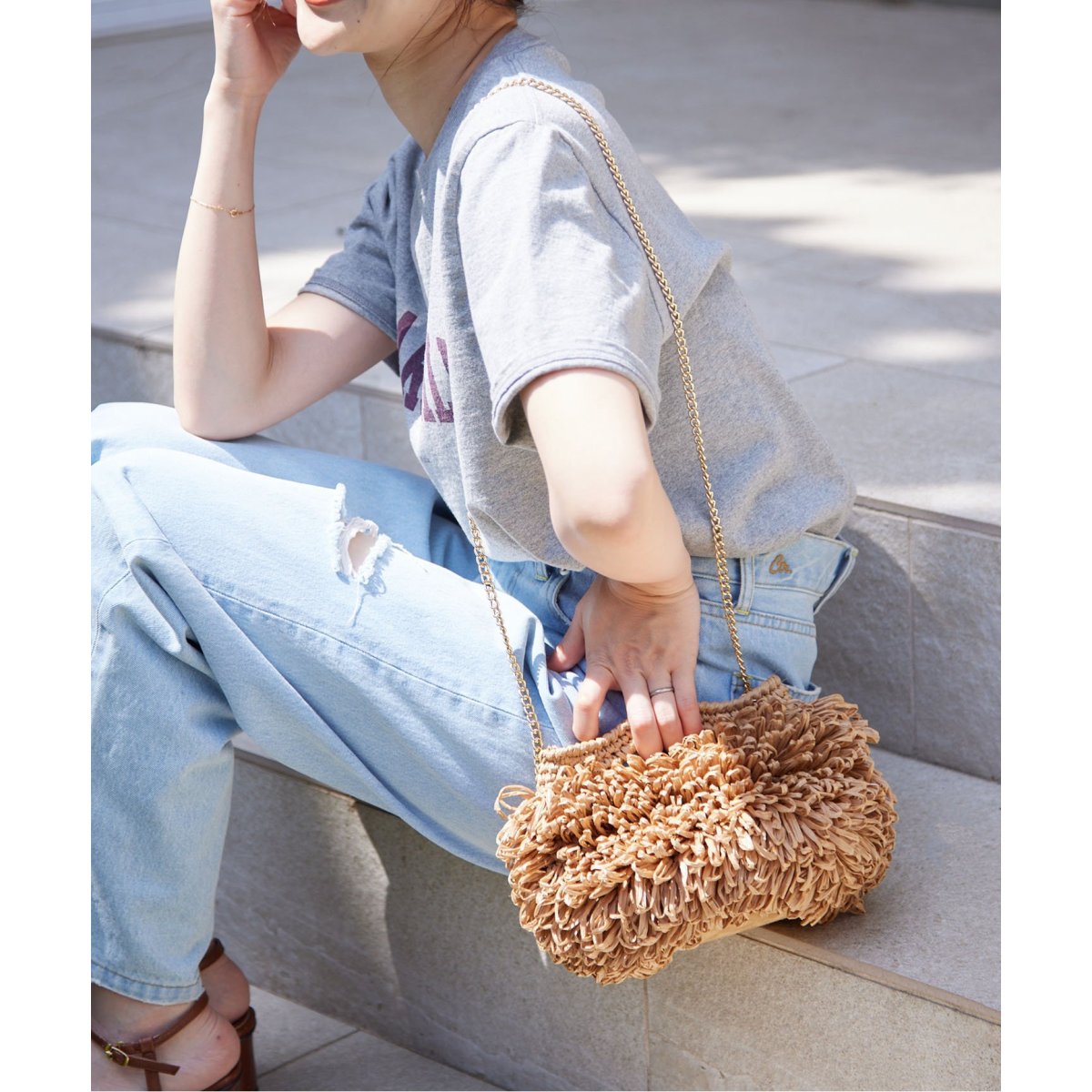 楽天 送料無料にならない Caterina ベルティーニ】フリンジクラッチ Bertini/カテリナ バッグ