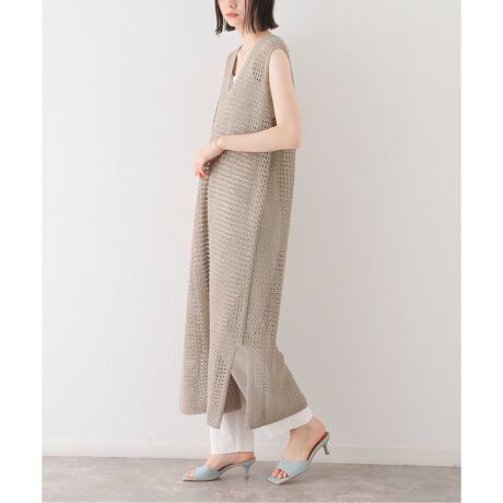 ADAWAS/アダワス】 CROCHET V-NECK DRESSワンピース | スローブ イエナ  