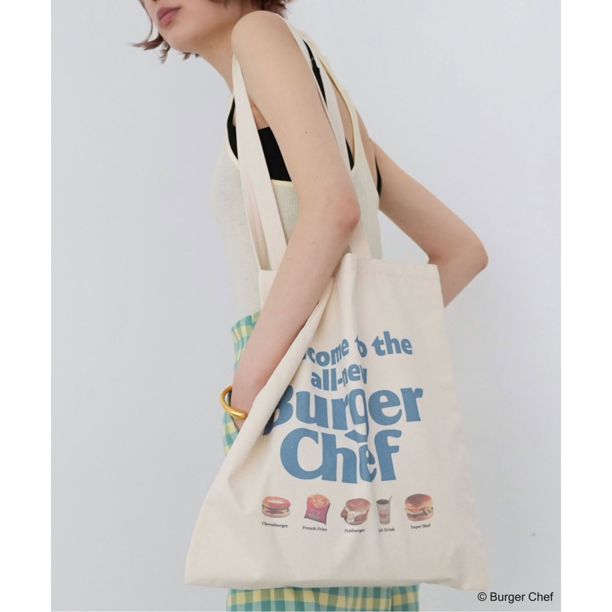 SLOBE citron. Burger Chef TOTE BAG | スローブ イエナ(SLOBE IENA