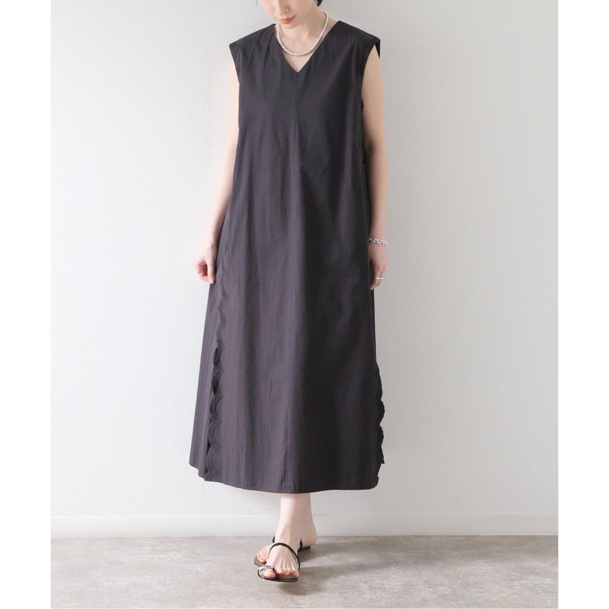 SLOBE IENA normment/ノーメント　ワンピース 定価25300円 SLOBE IENA 【normment/ノーメント】ワンピース黒