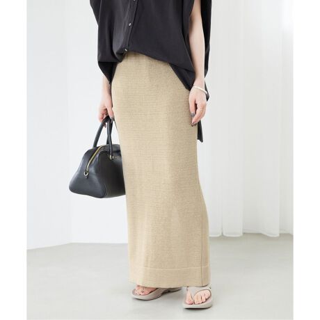 追加》テープヤーンニットスカート | スローブ イエナ(SLOBE IENA  