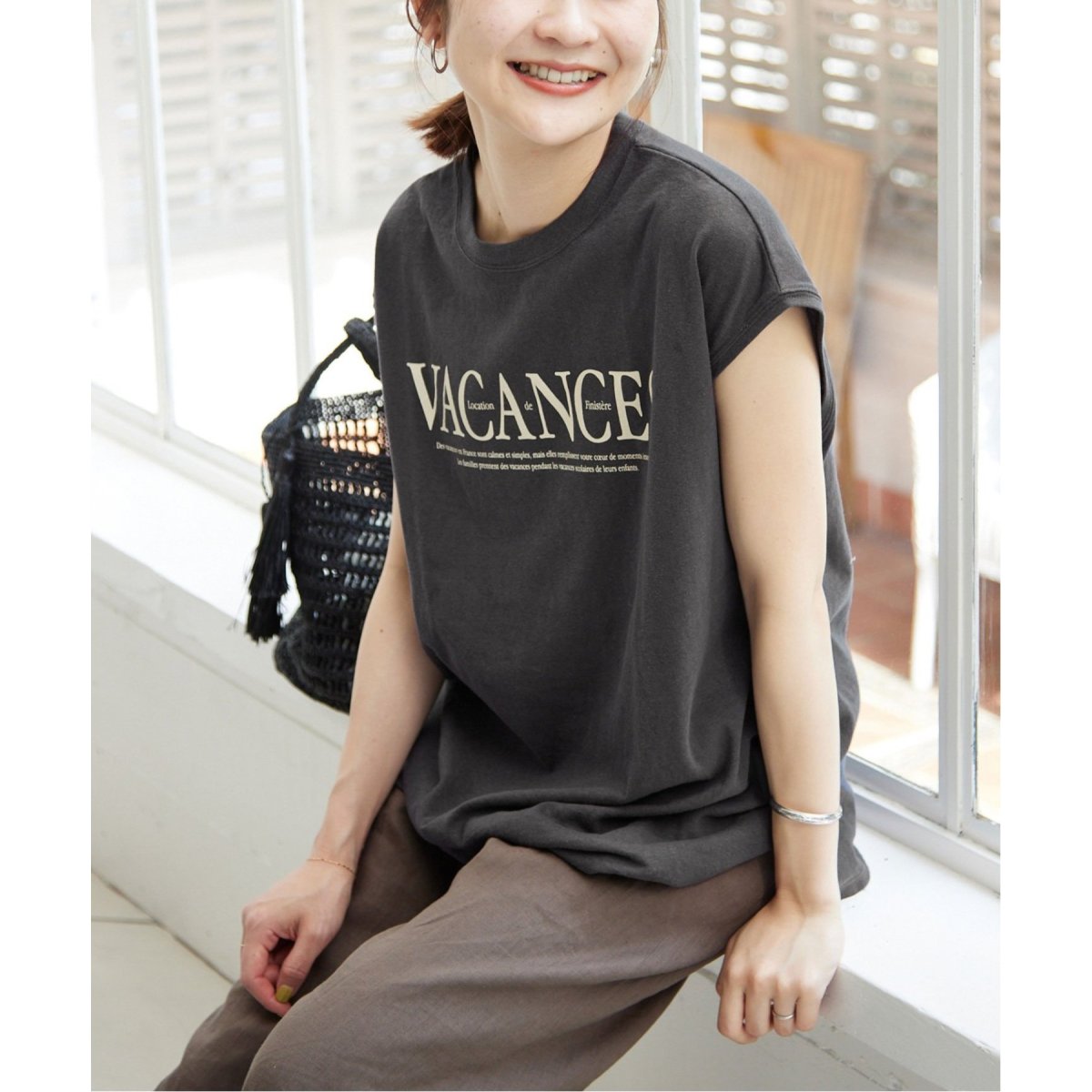 追加》VACANCES ロゴフレンチTEE | スローブ イエナ(SLOBE IENA