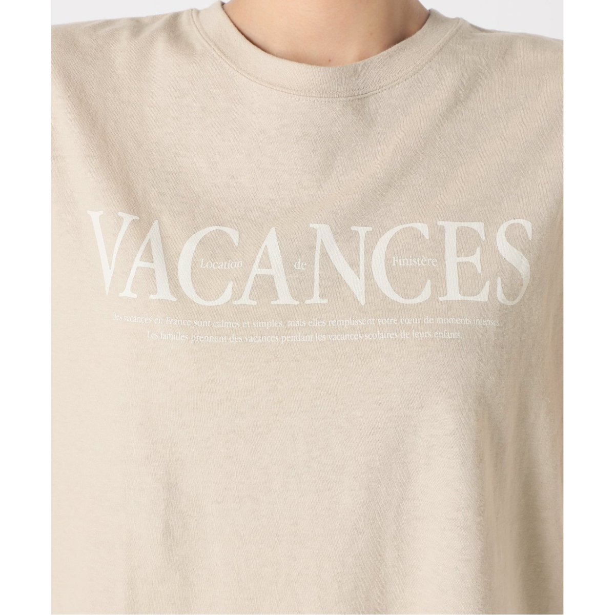 追加》VACANCES ロゴフレンチTEE | スローブ イエナ(SLOBE IENA