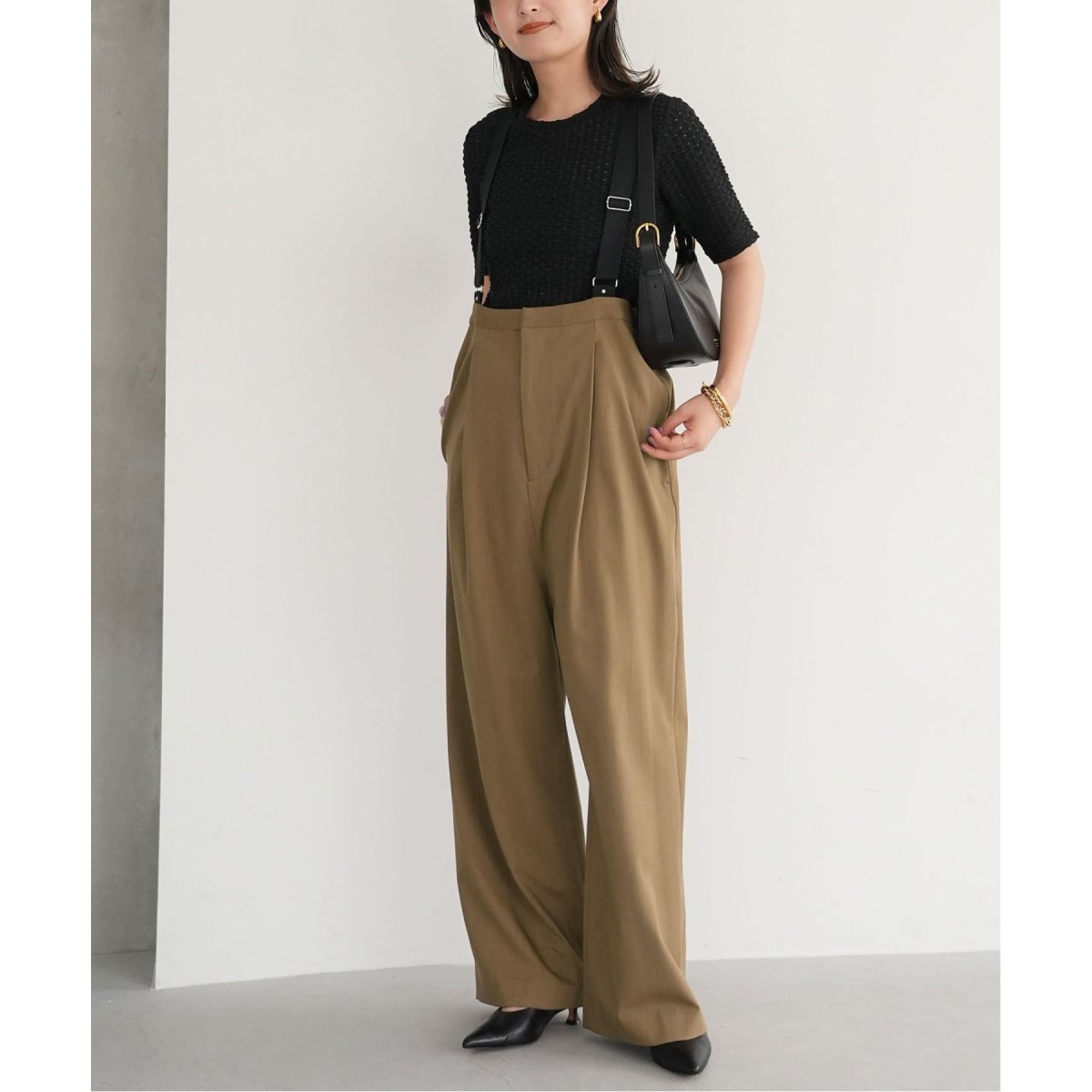 SLOBE IENA スローブイエナ サスペンダーカーゴパンツ サロペット SLOBE IENA（スローブイエナ）の「《追加2》サスペンダーカーゴ