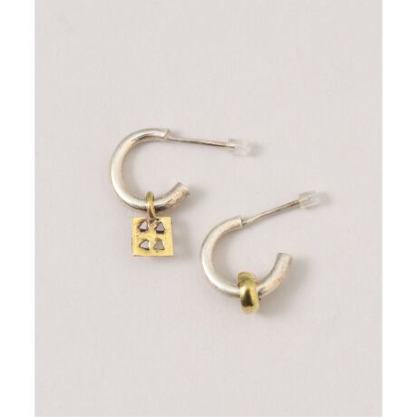 OMBRE CLAIRE/オンブルクレール】シルバー×ゴールドピアス | スローブ 