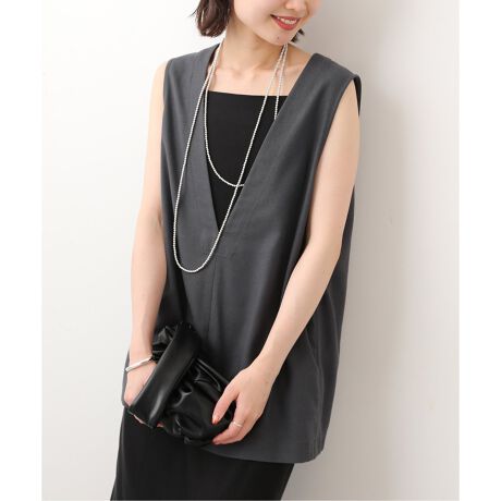 リネンコンツイルVネックジレ | スローブ イエナ(SLOBE IENA 