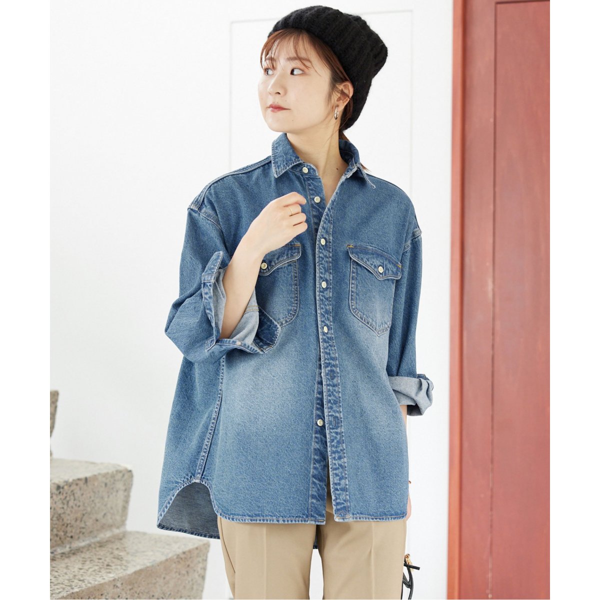 【未使用】LE DENIM BDUシャツ  スローブイエナ SLOBE IENA｜《WEB限定/追加》LE DENIM BDUシャツ | Rakuten