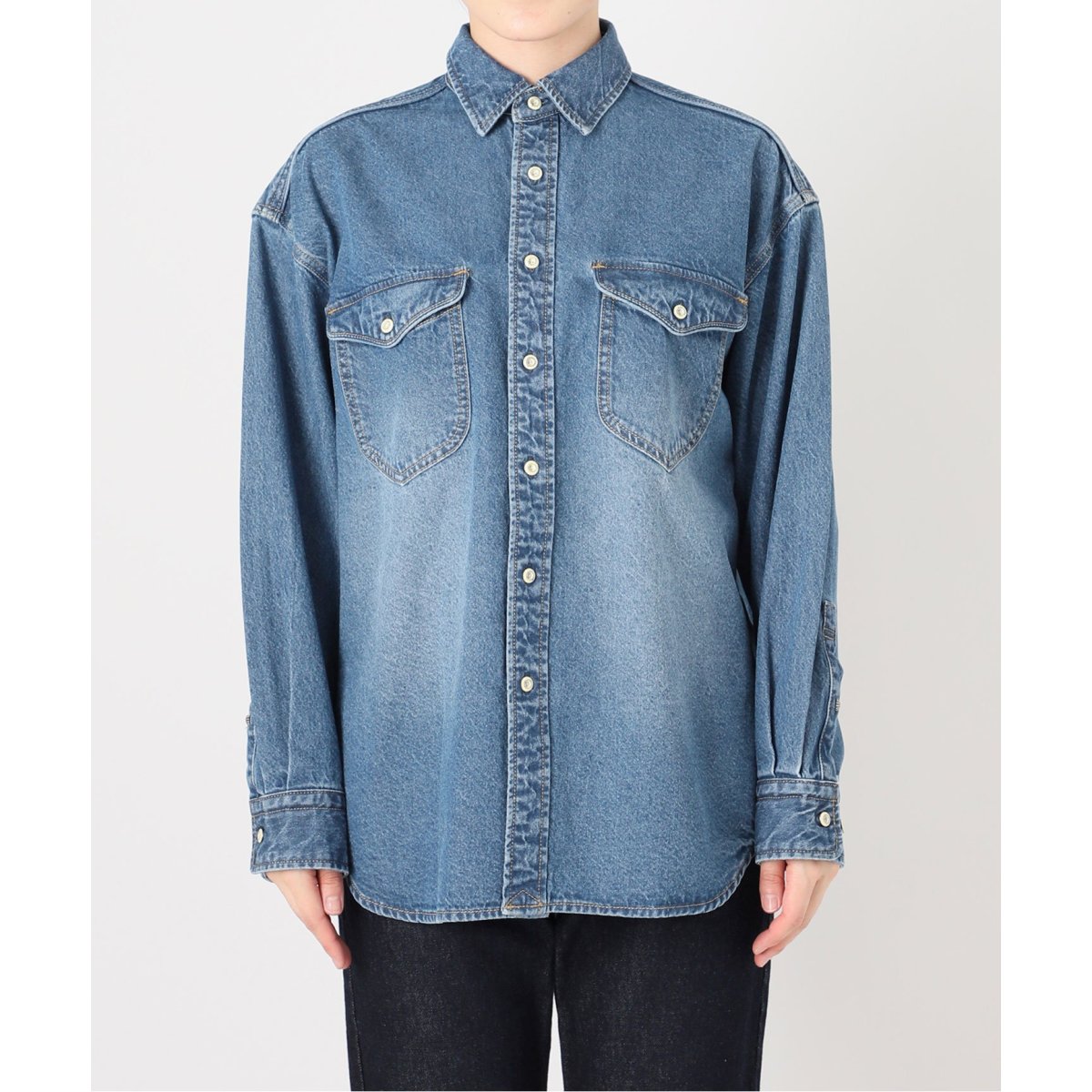 SLOBE IENA 】LE DENIM BDUシャツ 完売商品-