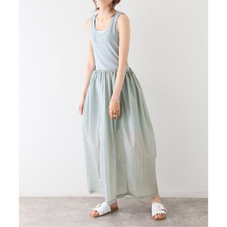 AMOMENTO / アモーメント】 SHEER JERSEY DRESSワンピース | スローブ  