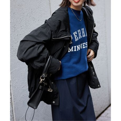 IENA 完売❣️ライトナイロンフーデッドショートブルゾン マウンテン  