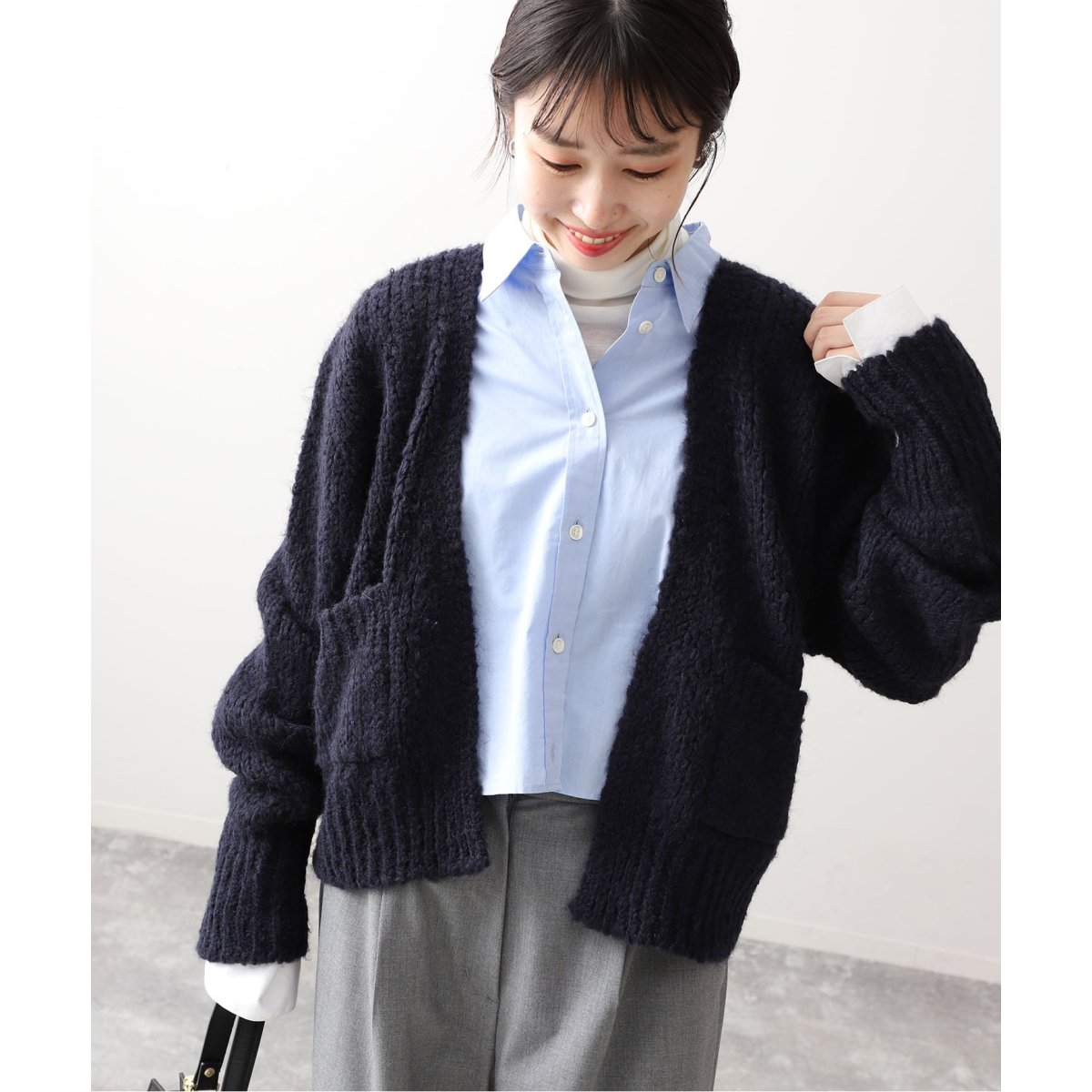 TRICOTS JEAN MARC】 ショートカーディガン | スローブ イエナ(SLOBE