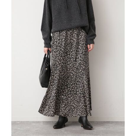 モノトーンフラワーマーメイドフレアスカート | スローブ イエナ(SLOBE  