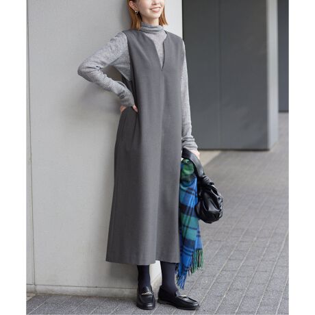 ツイルトロキーネックジャンパースカート | スローブ イエナ(SLOBE 