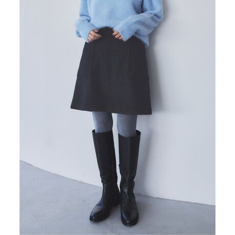 IENA クリーニング済み✨フラワージャガードボリュームスカート 34  