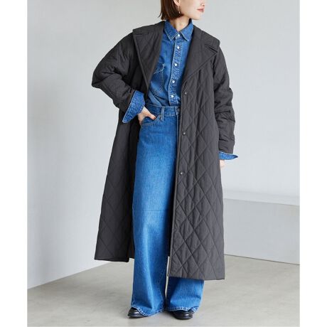 ナイロンタスランキルティングロングコート | スローブ イエナ(SLOBE  