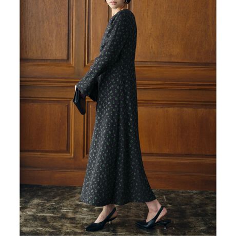 IENA クリーニング済み✨フラワージャガードボリュームスカート 34  